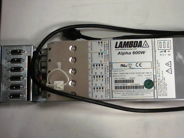 50513215200 Power Supply, Lambda Alpha 600, H60638,  8 Outputs 