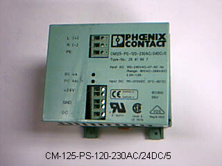 CM-125-PS-120 Power Supply, CM-125-PS-120-230AC/24DC/5 